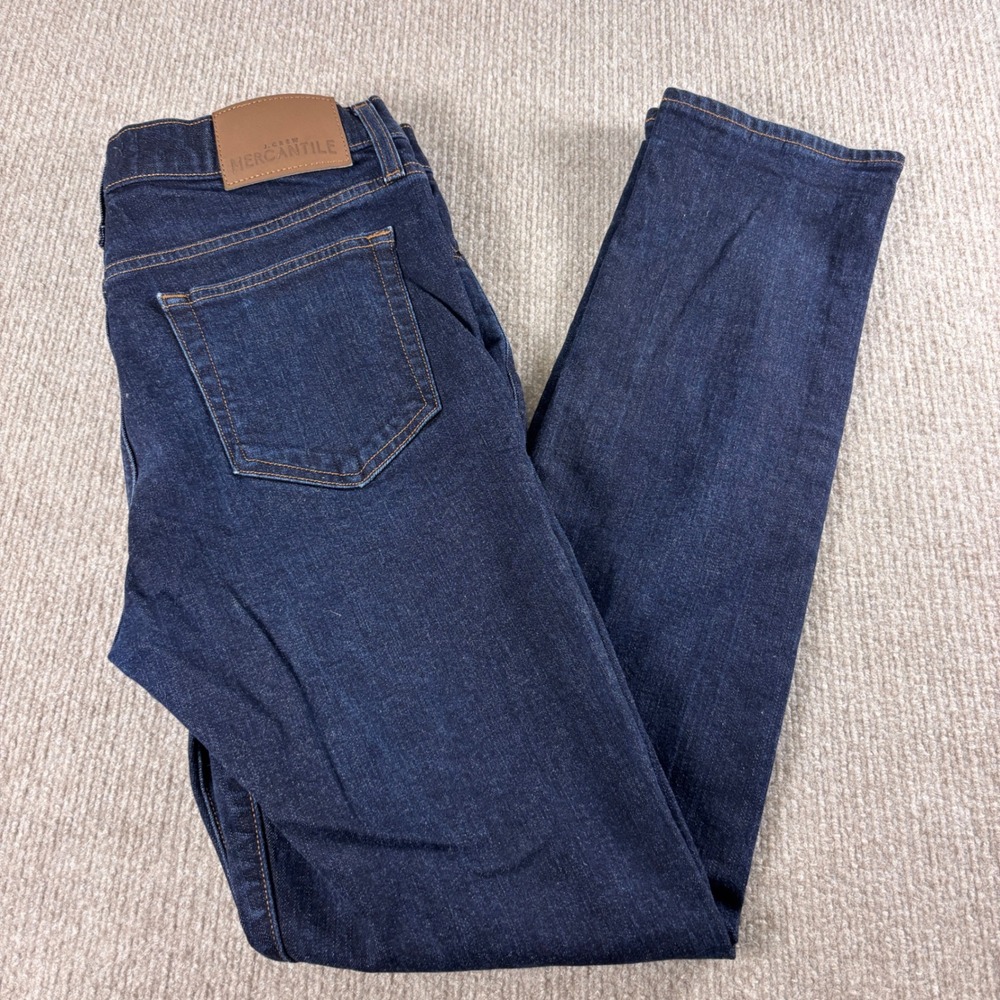 J.Crew Mercantile Flex Slim Jeans Mens 33x31 Dark Wash Indigo Denim Pants
